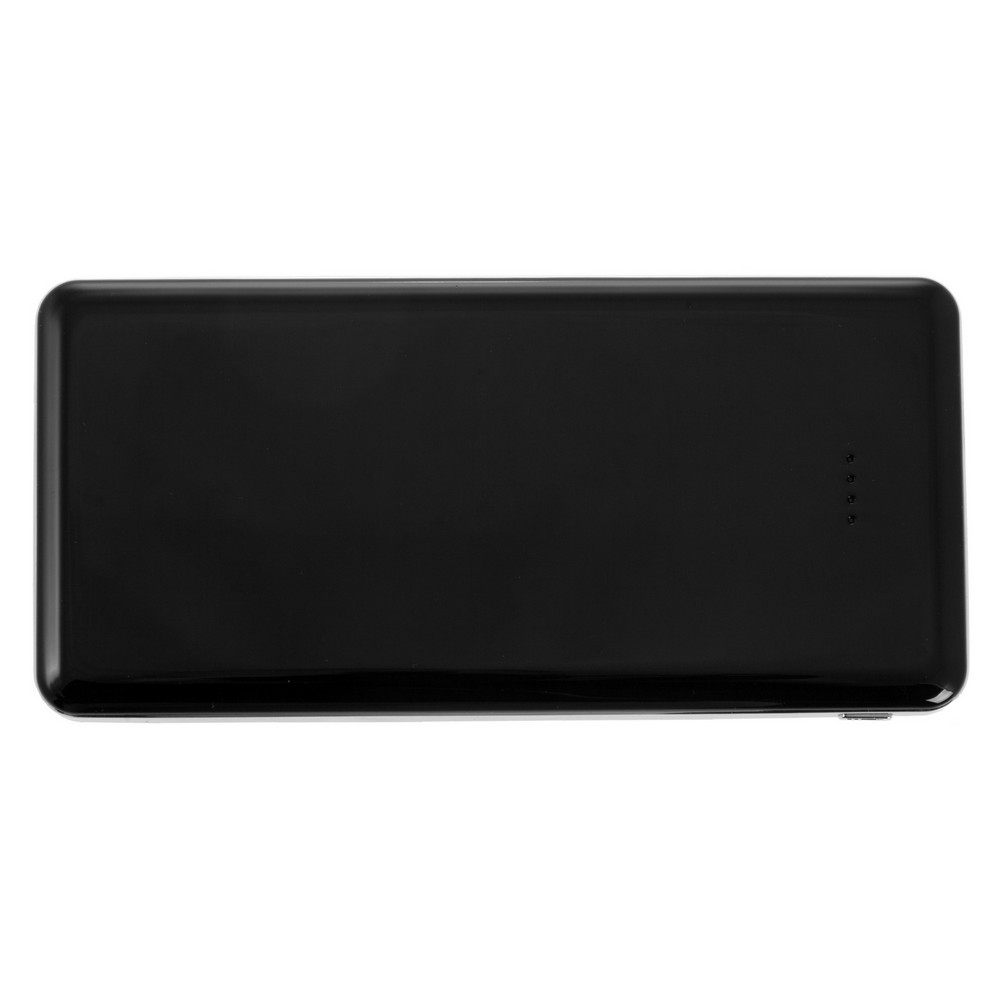 Power bank 12000 mAh z lampką | Sawyer Power bank 12000 mAh z lampką i 4 diodami wskazującymi poziom naładowania, wejście 5V/1A, wyjście 5V/2A, w komplecie kabel micro USB