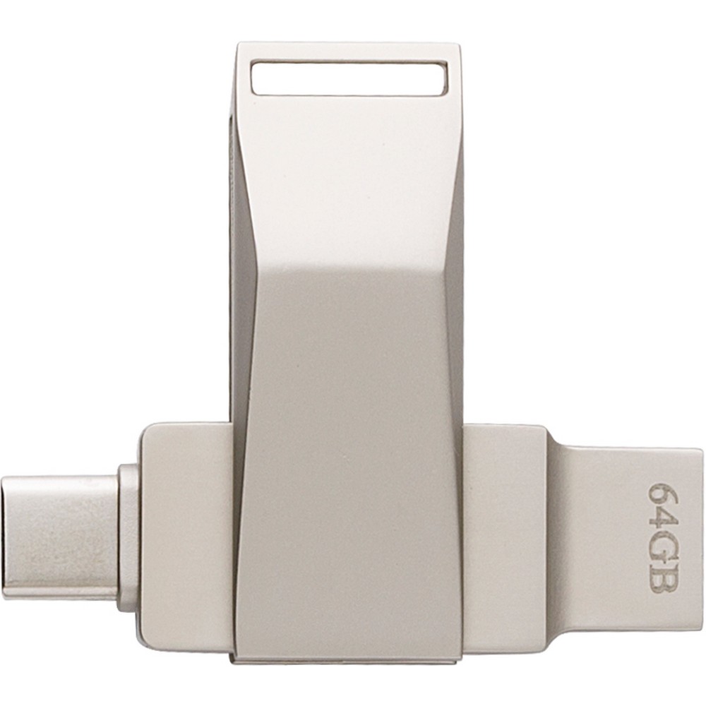 Pamięć USB 64 GB Pamięć USB 64 GB w metalowym etui, USB i USB typu C