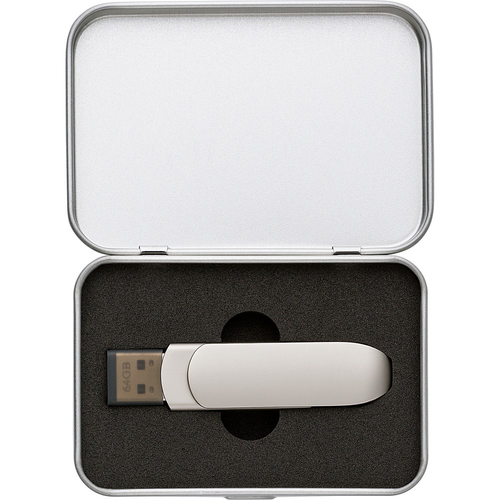 Pamięć USB 64 GB Pamięć USB 64 GB w metalowym etui, USB i USB typu C