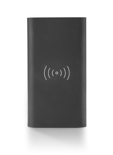 Power bank DOUBLE 8000 mAh Power bank DOUBLE o pojemności 8000 mAh posiada możliwość ładowania bezprzewodowego oraz jednoczesnego przewodowego ładowania dwóch innych urządzeń (poprzez microUSB i USB typu C). Sam power bank można również naładować bezprzewodowo. Produkt jest zgodny z odpowiednimi dyrektywami Unii Europejskiej, posiada znak CE oraz 1 rok gwarancji. W zestawie kabel do ładowania z końcówą microUSB. Dane techniczne: - wejście: 5V/2.1A, - wyjście: 5V/2.1A, - odbiór bezprzewodowy 5V/750mA, - wyjście bezprzewodowe 5V/1A, - bateria litowo-polimerowa, - zabezpieczenie przed przegrzaniem, przeładowaniem i przepięciem
UWAGA: Należy odczekać ok. 1 min po podłączeniu urządzenia w celu stabilizacji pola elektromagnetycznego.