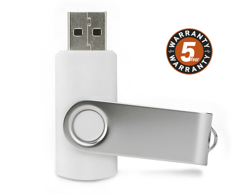 Pamięć USB TWISTER 32 GB 
Nieduża, wykonana z metalu oraz tworzywa sztucznego, przenośna pamięć USB o pojemności 32 GB. Znakowanie możliwe na dwóch stronach metalowego zamknięcia. Standard USB: 2.0; szybkość zapisu: 4,5 MB/s; szybkość odczytu: 12 MB/s. Pamięć USB objęta jest 5 letnią gwarancją producenta oraz posiada certyfikat CE. 