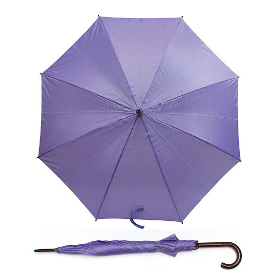 Parasol STICK Parasol automatycznie otwierany z drewnianą zakrzywioną rączką. Śr czaszy po rozłożeniu to 104 cm, długość złożonego parasola to 88 cm. Wykonany z poliestru 190T.