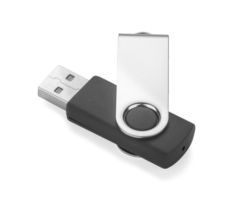 Pamięć USB 3.0 TWISTER 16 GB 
Nieduża, wykonana z metalu oraz tworzywa sztucznego, przenośna pamięć USB o pojemności 16 GB. Znakowanie możliwe na dwóch stronach metalowego zamknięcia. Standard USB: 3.0; prędkość zapisu: 20 MB/s; prędkość odczytu: 40 MB/s. Pamięć USB objęta jest 5 letnią gwarancją producenta oraz posiada certyfikat CE.
Sugerowane opakowanie: 44501, 44505, 44508.