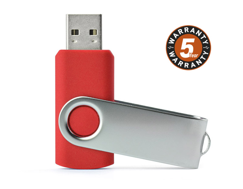 Pamięć USB TWISTER 32 GB 
Nieduża, wykonana z metalu oraz tworzywa sztucznego, przenośna pamięć USB o pojemności 32 GB. Znakowanie możliwe na dwóch stronach metalowego zamknięcia. Standard USB: 2.0; szybkość zapisu: 4,5 MB/s; szybkość odczytu: 12 MB/s. Pamięć USB objęta jest 5 letnią gwarancją producenta oraz posiada certyfikat CE. 