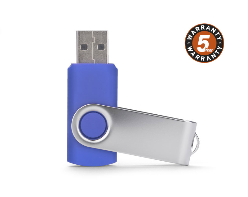 Pamięć USB TWISTER 4 GB 
Nieduża, wykonana z metalu oraz tworzywa sztucznego, przenośna pamięć usb o pojemności 4 GB. Znakowanie możliwe na dwóch stronach metalowego zamknięcia. Standard usb: 2.0; szybkość zapisu: 10,5 MB/s; szybkość odczytu: 22,0 MB/s. Pamięć USB objęta jest 5 letnią gwarancją producenta oraz posiada certyfikat CE.
