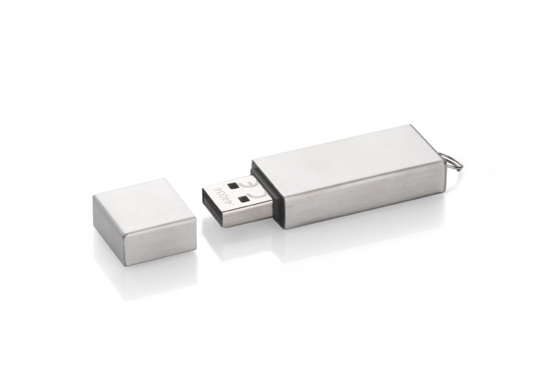 Pamięć USB VENEZIA 16 GB Przenośnia pamięć USB o pojemności 16 GB, wykonana jest ze szczotkowanego metalu. Duże pole do znakowania grawerem sprawia, że znakomicie sprawdza się jako upominek reklamowy. Standard USB: 2.0; szybkość zapisu: 7,5 MB/s; szybkość odczytu: 20 MB/s. Pamięć USB objęta jest 5 letnią gwarancją producent oraz posiada certyfikat CE.