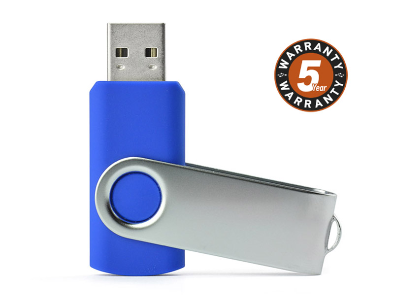 Pamięć USB TWISTER 16 GB 
Nieduża, wykonana z metalu oraz tworzywa sztucznego, przenośna pamięć usb o pojemności 16 GB. Znakowanie możliwe na dwóch stronach metalowego zamknięcia. Standard usb: 2.0; szybkość zapisu: 4,5 MB/s; szybkość odczytu: 
12 MB/s. Pamięć USB objęta jest 5 letnią gwarancją producenta oraz posiada certyfikat CE.

