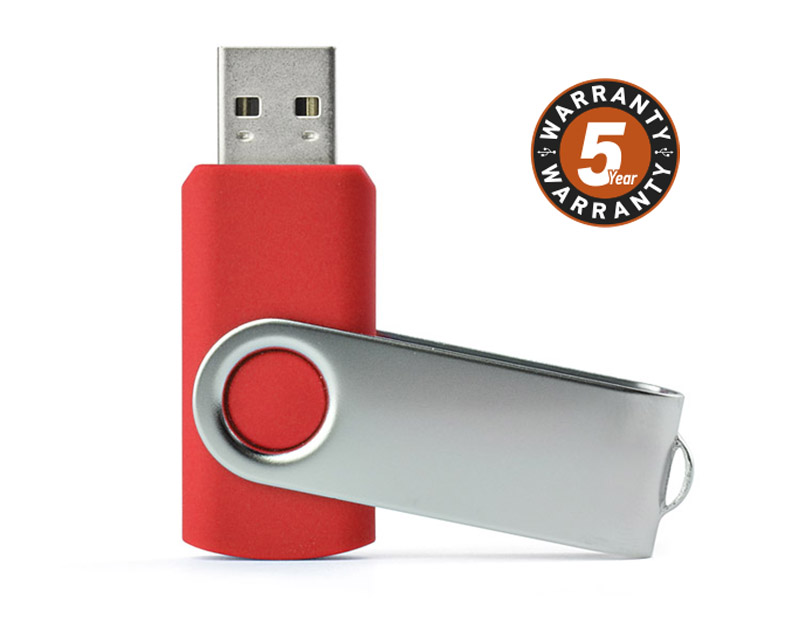 Pamięć USB TWISTER 8 GB 
Nieduża, wykonana z metalu oraz tworzywa sztucznego, przenośna pamięć usb o pojemności 8 GB. Znakowanie możliwe na dwóch stronach metalowego zamknięcia. Standard usb: 2.0; szybkość zapisu: 5 MB/s; szybkość odczytu: 13,5 MB/s. Pamięć USB objęta jest 5 letnią gwarancją producenta oraz posiada certyfikat CE.


