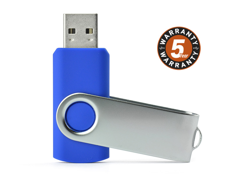 Pamięć USB TWISTER 32 GB Nieduża, wykonana z metalu oraz tworzywa sztucznego, przenośna pamięć USB o pojemności 32 GB. Znakowanie możliwe na dwóch stronach metalowego zamknięcia. Standard USB: 2.0; szybkość zapisu: 4,5 MB/s; szybkość odczytu: 12 MB/s. Pamięć USB objęta jest 5 letnią gwarancją producenta oraz posiada certyfikat CE. 