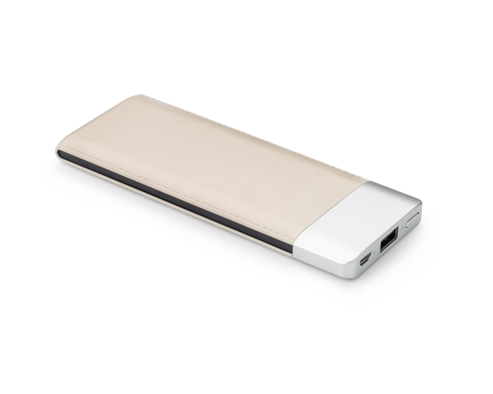 Power bank LATIV 6000 mAh 
Power bank LATIV to propozycja dla ludzi ceniących elegancki wygląd oraz spory zapas energii zawsze przy sobie. Obudowa została wykonana z wysokiej jakości tworzywa z fakturą do złudzenia przypominającą skórę. W zestawie standardowy kabel micro USB do ładowania oraz instrukcja obsługi. Produkt jest zgodny z odpowiednimi dyrektywami Unii Europejskiej, posiada znak CE oraz 1 rok gwarancji. 
 
Dane techniczne: 
- wejście: 5 V / 2 A (port micro USB)
- wyjście: 5 V / 2 A (port USB)
- pojemność baterii: 6000 mAh 
