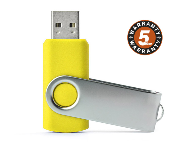 Pamięć USB TWISTER 8 GB 
Nieduża, wykonana z metalu oraz tworzywa sztucznego, przenośna pamięć usb o pojemności 8 GB. Znakowanie możliwe na dwóch stronach metalowego zamknięcia. Standard usb: 2.0; szybkość zapisu: 6 MB/s; szybkość odczytu: 14,0 MB/s. Pamięć USB objęta jest 5 letnią gwarancją producenta oraz posiada certyfikat CE.


