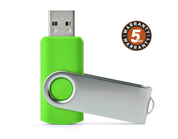 Pamięć USB TWISTER 16 GB 
Nieduża, wykonana z metalu oraz tworzywa sztucznego, przenośna pamięć usb o pojemności 16 GB. Znakowanie możliwe na dwóch stronach metalowego zamknięcia. Standard usb: 2.0; szybkość zapisu: 4,5 MB/s; szybkość odczytu: 
12 MB/s. Pamięć USB objęta jest 5 letnią gwarancją producenta oraz posiada certyfikat CE.

