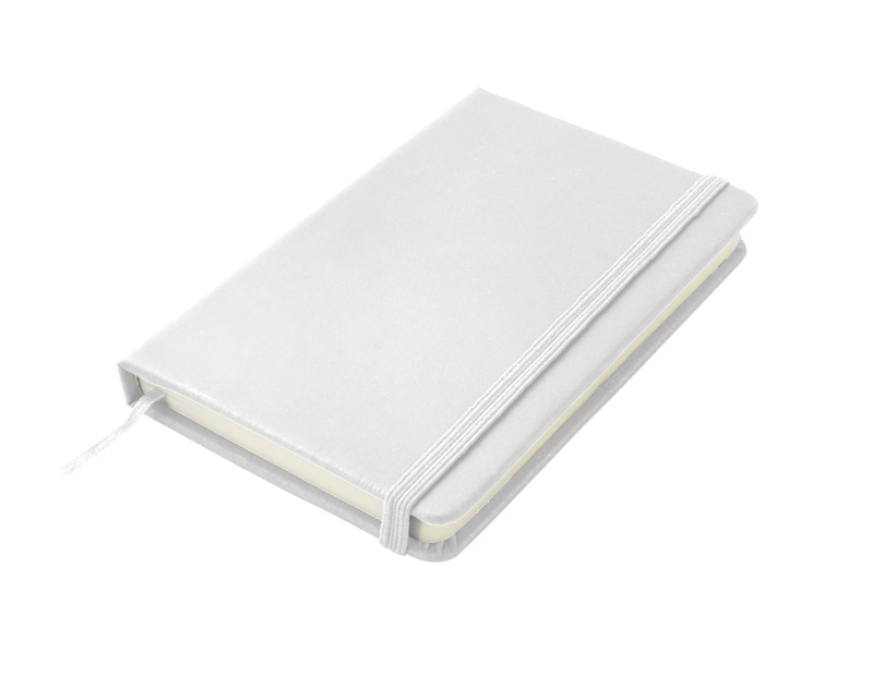 Notes VITAL A6 Gustowny notes A6 z kolorową gumką wykonany z ekoskóry PU. Notes zawiera 80 kartek ecru w linie koloru pomarańczowego. Logo nadrukujemy na okładce.