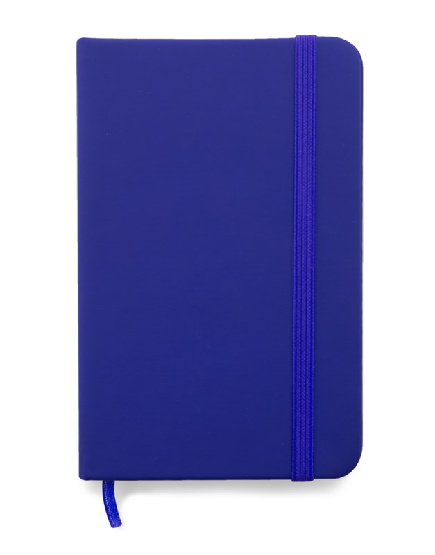 Notes VITAL A6 Gustowny notes A6 z kolorową gumką wykonany z ekoskóry PU. Notes zawiera 80 kartek ecru w linie koloru pomarańczowego. Logo nadrukujemy na okładce.