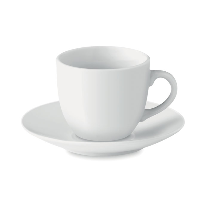 Filiżanka i spodek do espresso Porcelanowa filiżanka do espresso ze spodkiem. Pojemność: 80 ml.