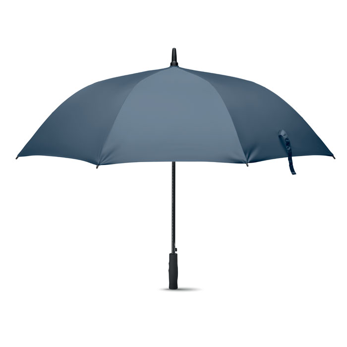 Parasol wiatroszczelny 27 cali 27-calowy, otwierany zamykany, wiatroodporny parasol z tkaniny jedwabnej 190T z trzonkiem i żebrami z włókna szklanego. Czarne plastikowe końcówki i góra. Prosty czarny uchwyt ABS z gumowanym wykończeniem. Zamykany ręcznie.