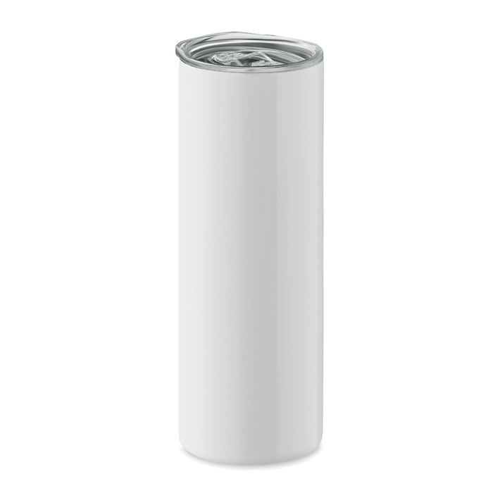 Kubek sublimacyjny Kubek ze stali nierdzewnej o podwójnych ściankach ze specjalną powłoką do nadruku sublimacyjnego. Pojemność: 590 ml.