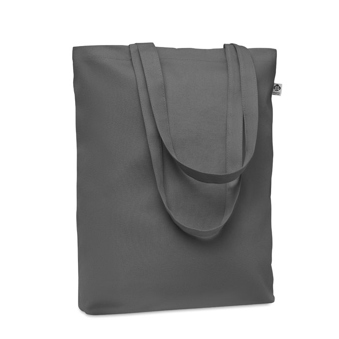 Płócienna torba 270 gr/m² Płócienna torba na zakupy z długimi uchwytami. 270 gr/m². Wykonana z bawełny organicznej.