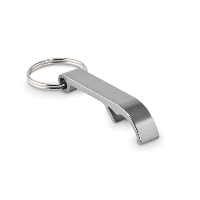 Aluminiowy brelok z recyklingu Aluminiowy brelok z recyklingu z błyszczącym wykończeniem.