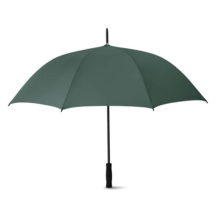 Parasol 27 cali Parasol automatycznie otwierany o średnicy 27 cali. Wykonany z poliestru pongee 190T, prosta rączka z EVA. Czarny lakierowany stelaż i czarne plastikowe końcówki. Zamykany manualnie.