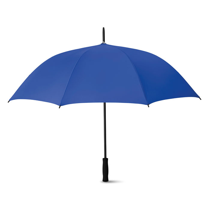 Parasol 27 cali Parasol automatycznie otwierany o średnicy 27 cali. Wykonany z poliestru pongee 190T, prosta rączka z EVA. Czarny lakierowany stelaż i czarne plastikowe końcówki. Zamykany manualnie.