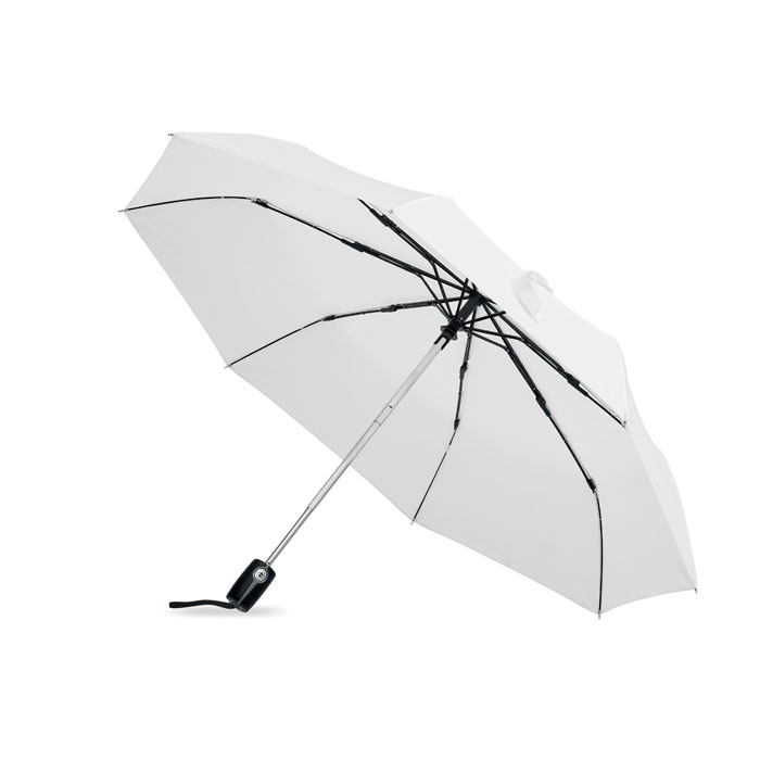 Parasol automatyczny lux na si Ekskluzywny 21 calowy automatyczny parasol wykonany z wysokogatunkowego materiału 190T. Trzon metalowy, czarne ożebrowanie 2 sekcyjne wykonane z włókna szklanego zakończenia chromowane. Czarna gumowana rączka z automatycznym zamknięciem.