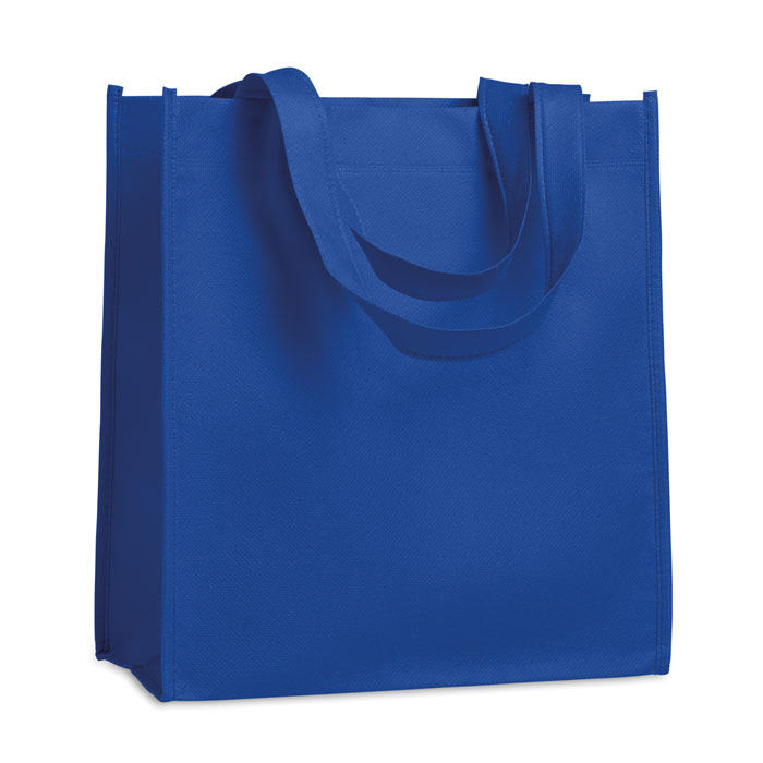 Zgrzewana torba nonwoven Zgrzewana torba na zakupy nonwoven z krótkimi uchwytami. 80 gr/m².