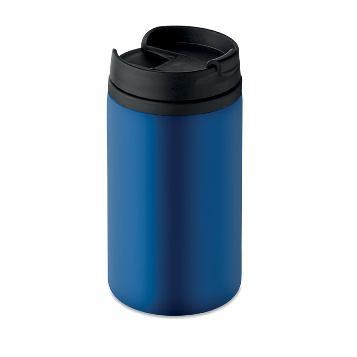 Kubek 250ml Kubek ze stali nierdzewnej, z podwójnymi ściankami. Wnętrze z PP, pojemność 250 ml. Szczelna.
