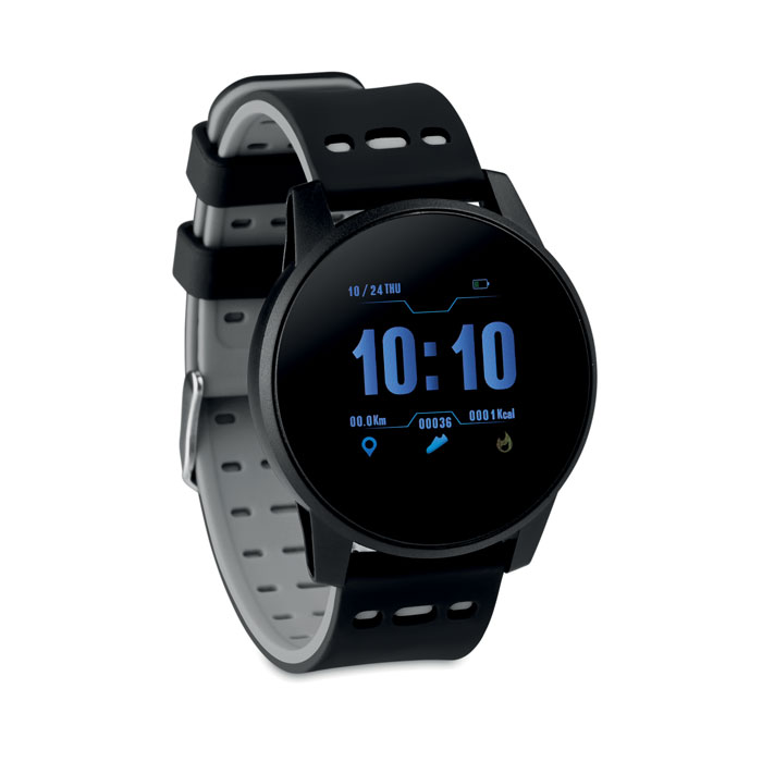 Smart watch sportowy 4.0 bezprzewodowy energooszczędny sportowy smartwatch z silikonowym paskiem. Bateria Li-Pol 180 mAh z możliwością ponownego ładowania. IPX7 wodoodporny. Wymagana darmowa aplikacja (wearfit- dostępna dla systemu IOS oraz Android).
