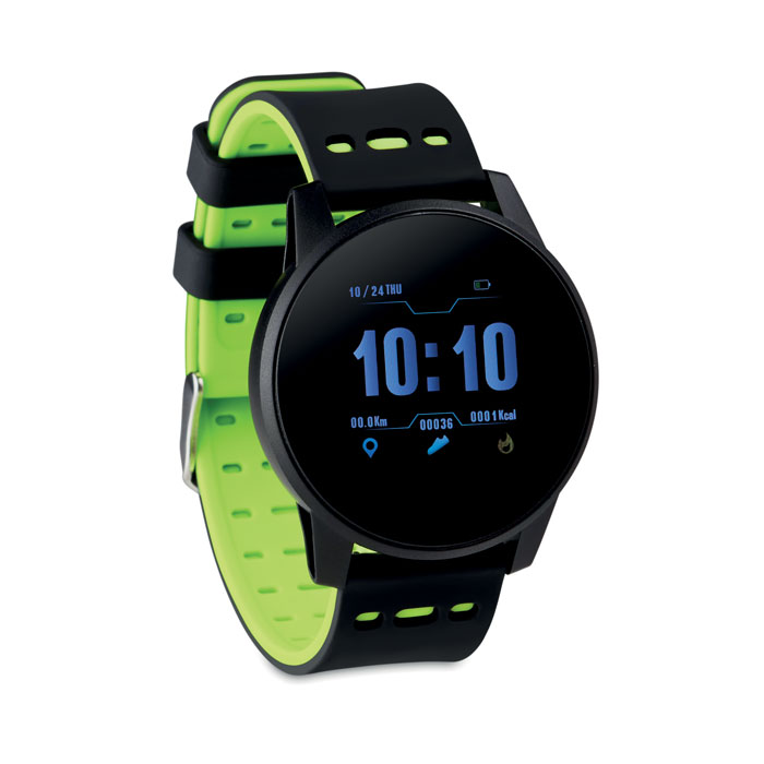Smart watch sportowy 4.0 bezprzewodowy energooszczędny sportowy smartwatch z silikonowym paskiem. Bateria Li-Pol 180 mAh z możliwością ponownego ładowania. IPX7 wodoodporny. Wymagana darmowa aplikacja (wearfit- dostępna dla systemu IOS oraz Android).
