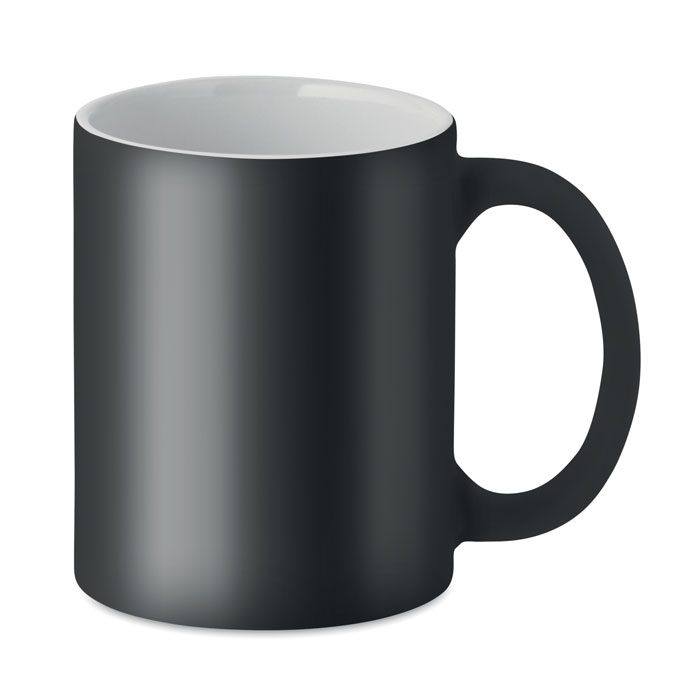 Kubek matowy 300 ml Klasyczny, cylindryczny, matowy kubek ceramiczny o pojemności 300 ml. Ze specjalną powłoką do grawerowania laserowego