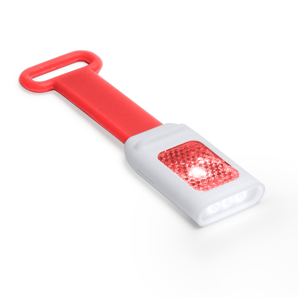 Lampka rowerowa Lampka rowerowa na pasku, 4 LED, 2 tryby świecenia