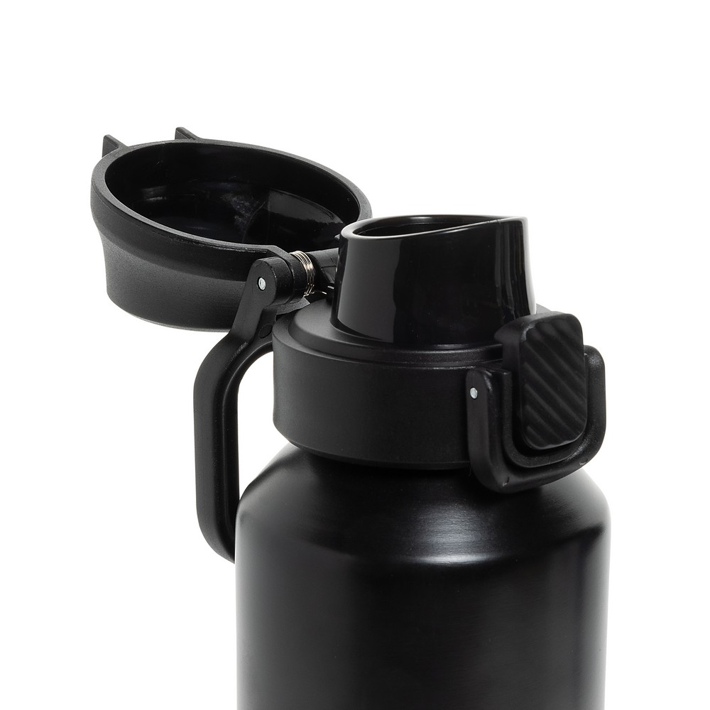 Butelka sportowa 600 ml Via Butelka sportowa 600 ml, nie wymaga obsługi oburącz, wykonana z materiałów z recyklingu, całkowita zawartość materiałów z recyklingu obliczona na podstawie wagi całkowitej produktu: 73%