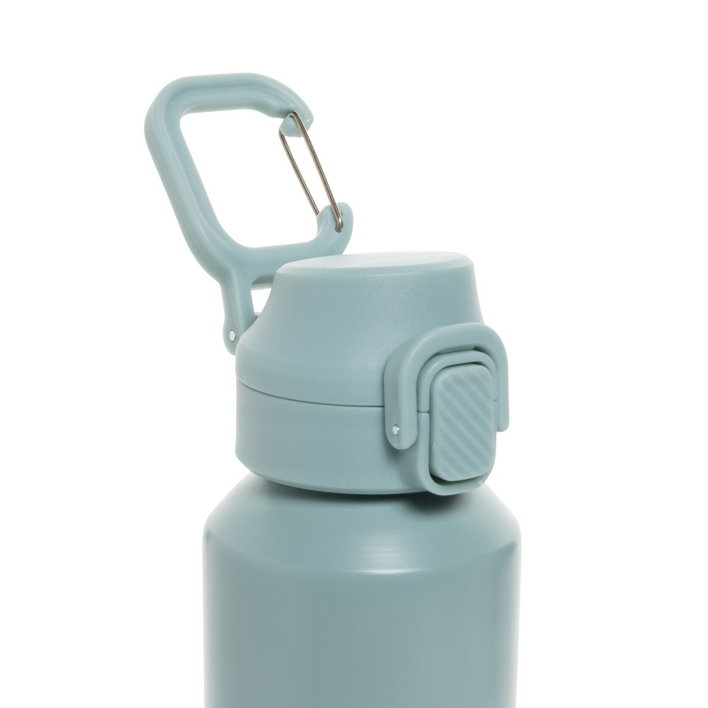 Butelka sportowa 600 ml Via Butelka sportowa 600 ml, nie wymaga obsługi oburącz, wykonana z materiałów z recyklingu, całkowita zawartość materiałów z recyklingu obliczona na podstawie wagi całkowitej produktu: 73%