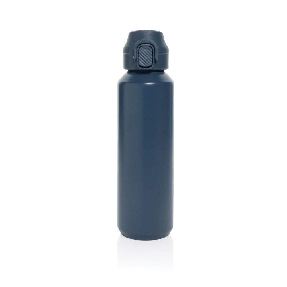 Butelka sportowa 600 ml Via Butelka sportowa 600 ml, nie wymaga obsługi oburącz, wykonana z materiałów z recyklingu, całkowita zawartość materiałów z recyklingu obliczona na podstawie wagi całkowitej produktu: 73%