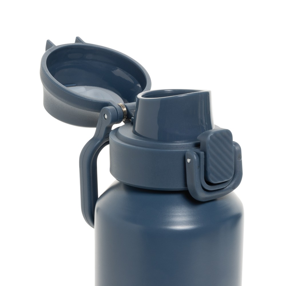 Butelka sportowa 600 ml Via Butelka sportowa 600 ml, nie wymaga obsługi oburącz, wykonana z materiałów z recyklingu, całkowita zawartość materiałów z recyklingu obliczona na podstawie wagi całkowitej produktu: 73%