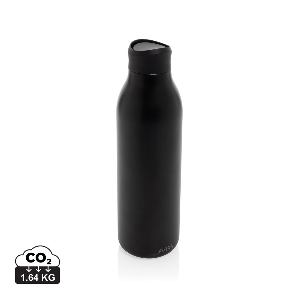 Butelka termiczna 600 ml Avira Alok Butelka termiczna 600 ml, wykonana ze stali nierdzewnej z recyklingu, całkowita zawartość materiałów z recyklingu obliczona na podstawie wagi całkowitej produktu: 77%