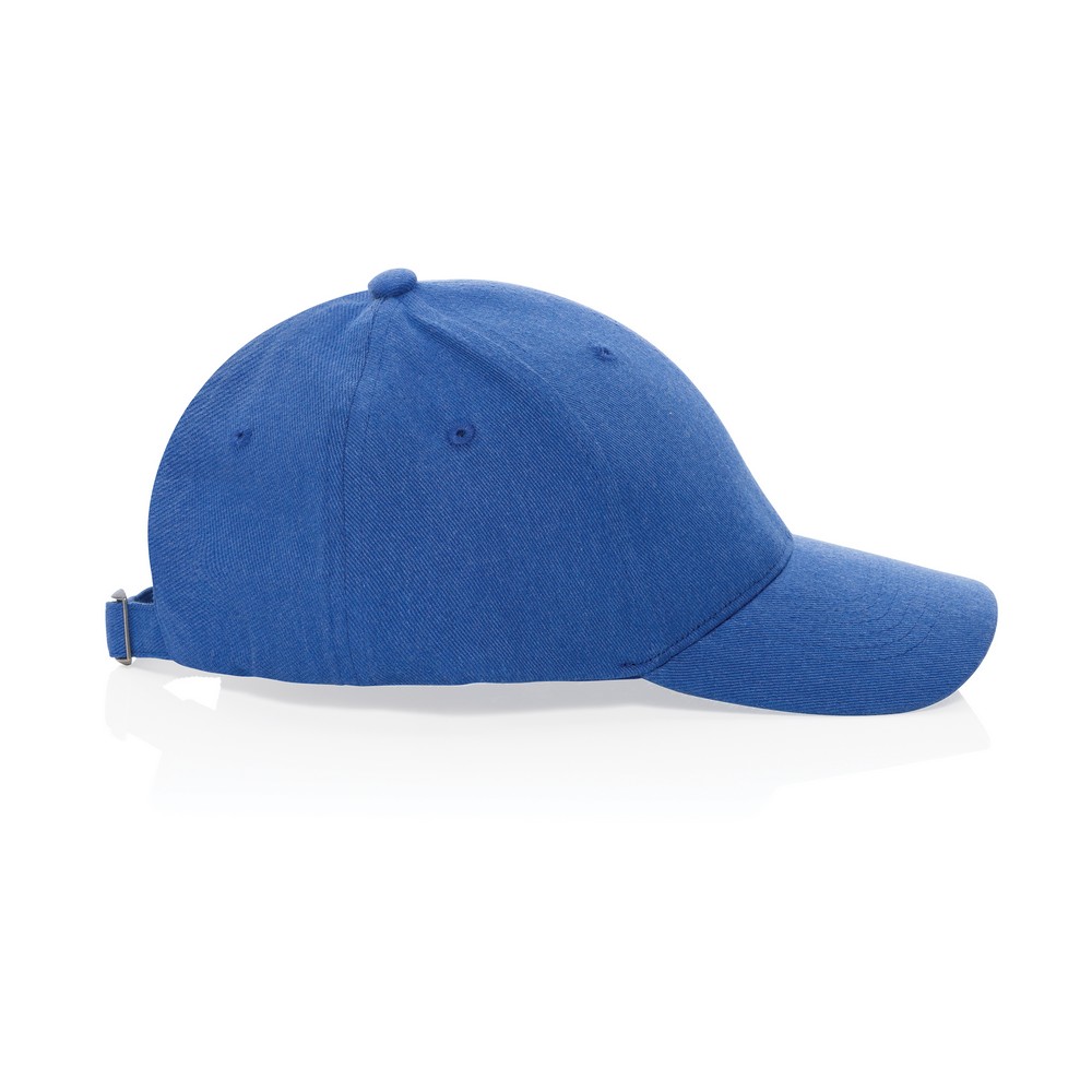 Czapka z daszkiem Milo AWARE™ Czapka z daszkiem, 6 paneli, otwory wentylacyjne, metalowa klamra, wykonana z 70% bawełny i 30% poliestru o gramaturze 200 g/m2 pochodzących z recyklingu, dzięki zastosowaniu technologii AWARE™ wykorzystane włókna bawełny są identyfikowalne z pochodzenia