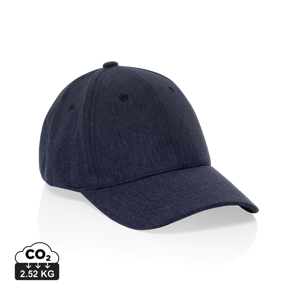 Czapka z daszkiem Milo AWARE™ Czapka z daszkiem, 6 paneli, otwory wentylacyjne, metalowa klamra, wykonana z 70% bawełny i 30% poliestru o gramaturze 200 g/m2 pochodzących z recyklingu, dzięki zastosowaniu technologii AWARE™ wykorzystane włókna bawełny są identyfikowalne z pochodzenia