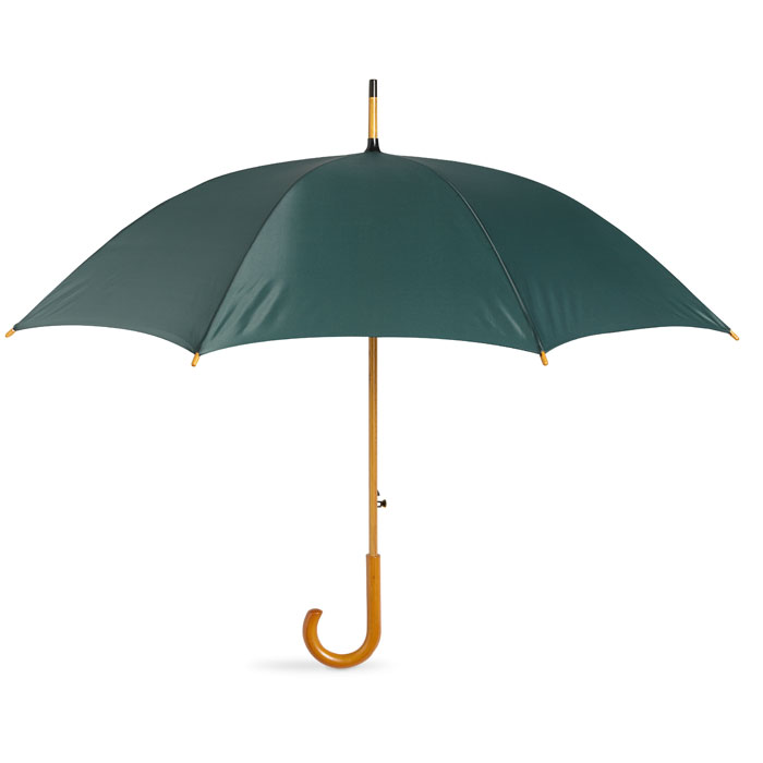 Parasol z drewnianą rączką Automatyczny parasol z drewnianą rączką. 8 paneli. 23,5 cala. 190T polyester.