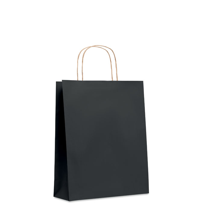 Średnia prezentowa torba Średnia torba prezentowa (50% z recyklingu). 90 gr / m². Wyprodukowane w EU.