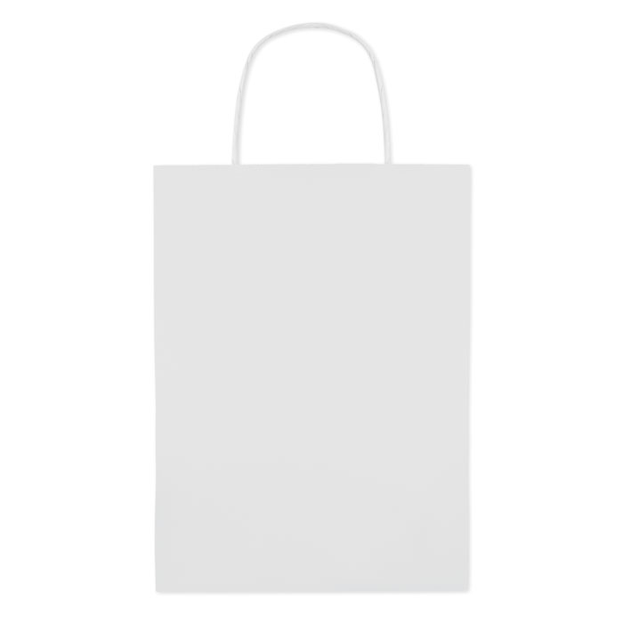 Paprierowa torebka śre 150 gr Średnia papierowa torba prezentowa z recyklingu. 150 gr/m².
