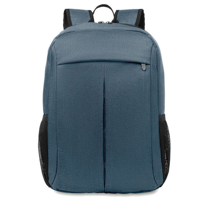 Plecak na laptop Plecak z poliestru 360D na laptop 15''. Zawiera wewnętrzną kieszeń na laptopa 15’’ i jedną przednią zamykaną na suwak. Wyściełany tył oraz paski na ramiona. Kieszeń na tablet.