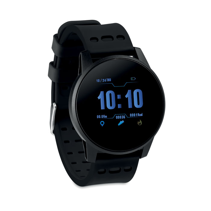 Smart watch sportowy 4.2 bezprzewodowy energooszczędny sportowy smartwatch z silikonowym paskiem. Bateria Li-Pol 180 mAh z możliwością ponownego ładowania. IPX7 wodoodporny. Wymagana darmowa aplikacja (wearfit- dostępna dla systemu IOS oraz Android).