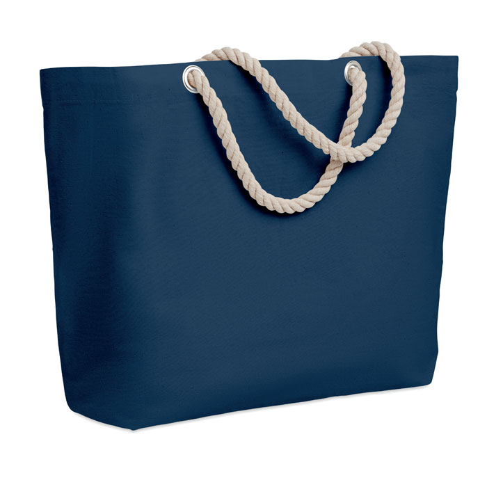 Torba plażowa Torba plażowa lub torba na zakupy z bawełny z uchwytem ze sznurka. 220 gr/m².