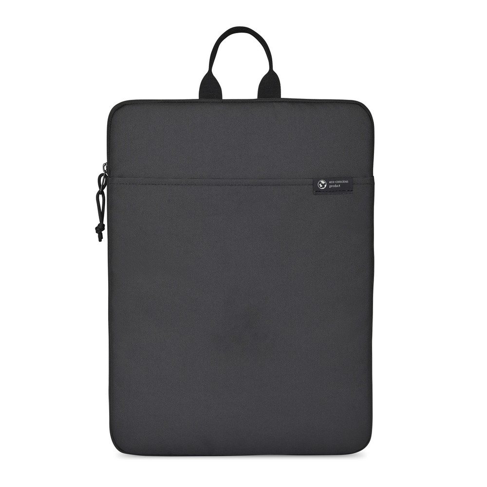 Pokrowiec na laptopa 16" Renew AWARE™ RPET Pokrowiec na laptopa do 16”, wyściełana przegroda główna zamykana na zamek, kieszeń z przodu, wykonany z RPET, dzięki zastosowaniu technologii śledzącej AWARE™ wykorzystane materiały, są identyfikowalne z pochodzenia oraz wyprodukowane zostały zgodnie z ideą zrównoważonego rozwoju