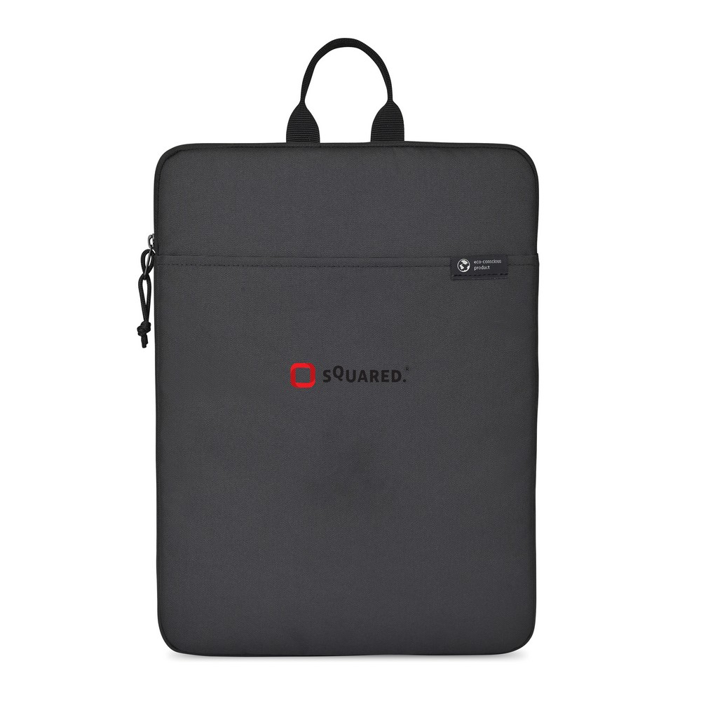 Pokrowiec na laptopa 16" Renew AWARE™ RPET Pokrowiec na laptopa do 16”, wyściełana przegroda główna zamykana na zamek, kieszeń z przodu, wykonany z RPET, dzięki zastosowaniu technologii śledzącej AWARE™ wykorzystane materiały, są identyfikowalne z pochodzenia oraz wyprodukowane zostały zgodnie z ideą zrównoważonego rozwoju