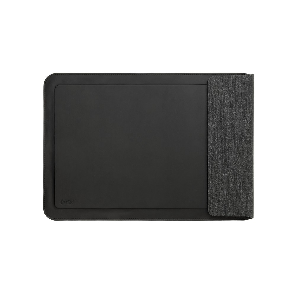 Pokrowiec na laptopa 15,6", magnetyczna ładowarka bezprzewodowa 15W Swiss Peak Pokrowiec na laptopa do 15,6”, magnetyczna ładowarka bezprzewodowa 15W, wejście USB-C, wykonany z materiałów pochodzących z recyklingu