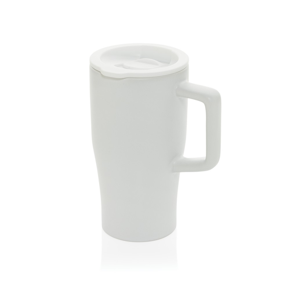 Ceramiczny kubek podrożny 490 ml Kubek podróżny 490 ml, wykonany z ceramiki, zamykane wieczko