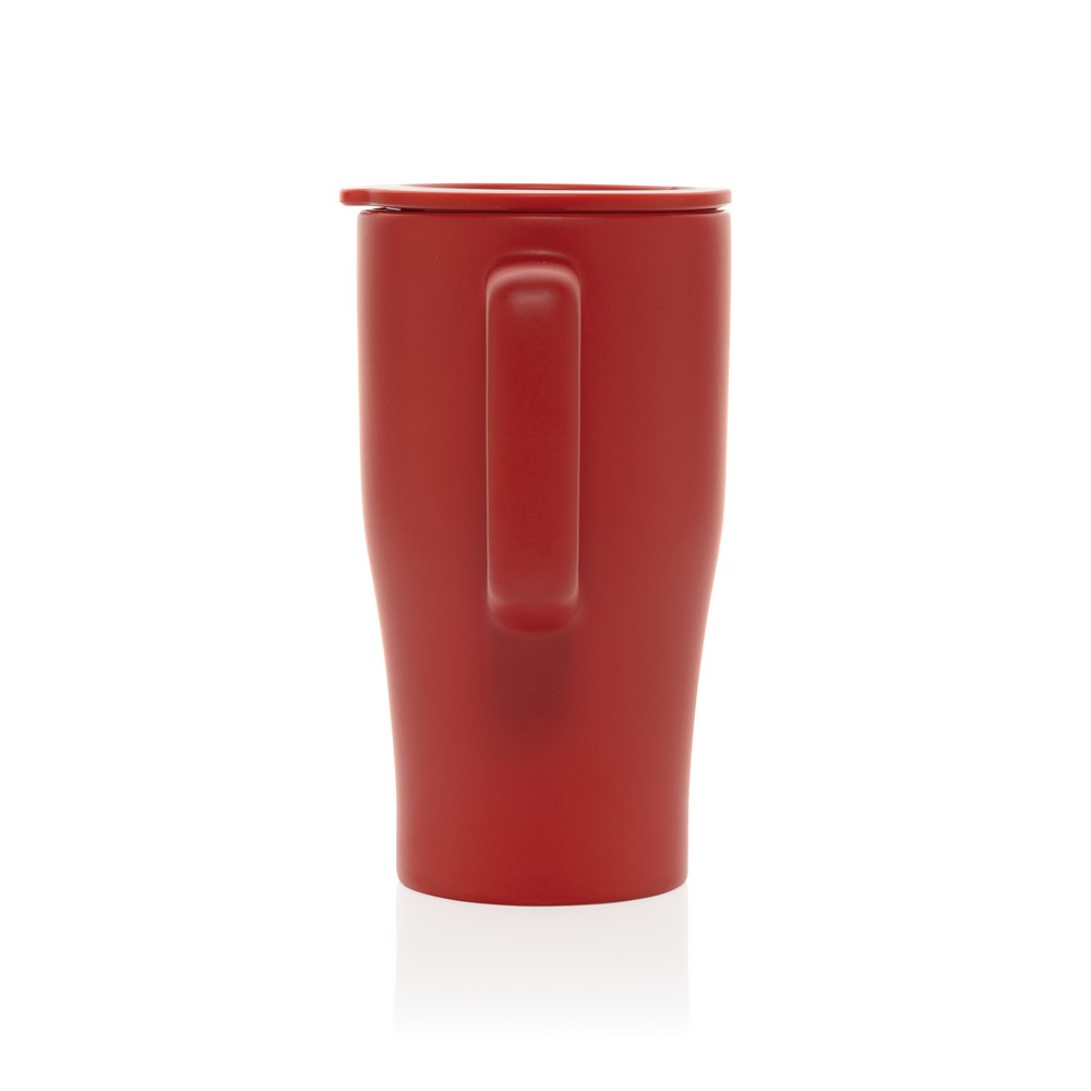 Ceramiczny kubek podrożny 490 ml Kubek podróżny 490 ml, wykonany z ceramiki, zamykane wieczko